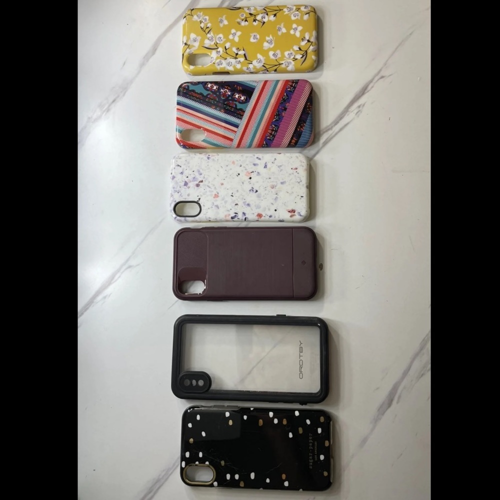 Set of 6 iPhone X cases